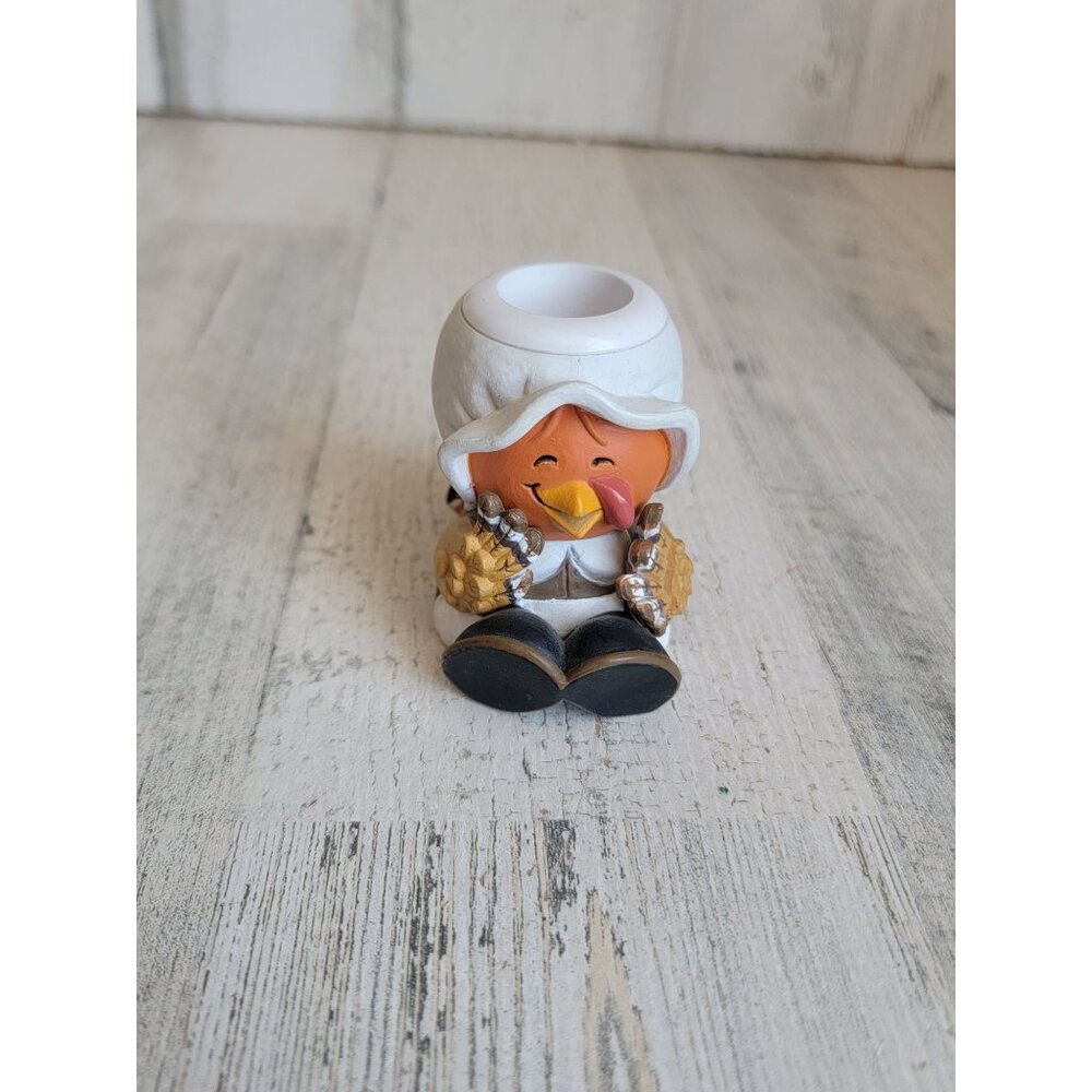 Vintage Hallmark Tilly turkey candle holder Thanksgiving